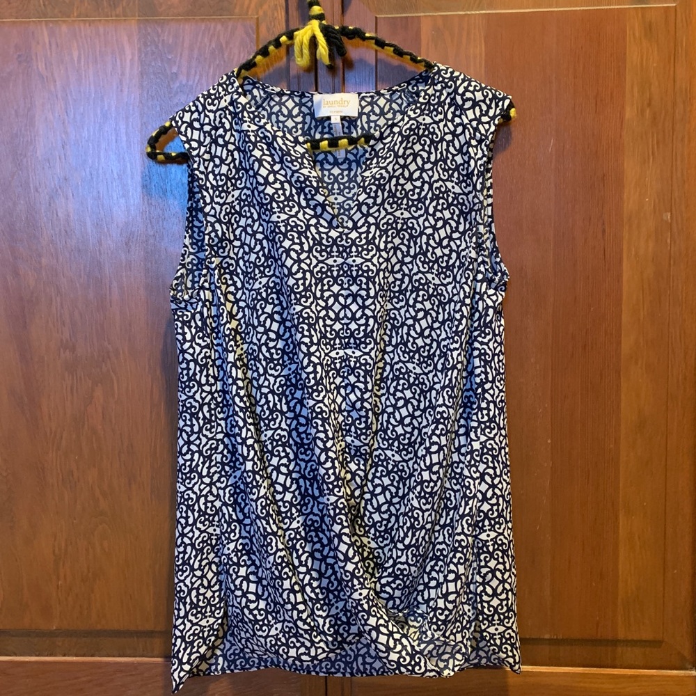LAUNDRY Sleeveless Blouse Small